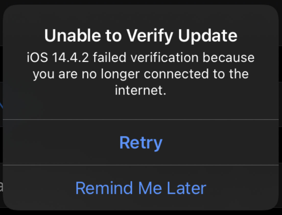 internet failed to verify for internet accounts mac
